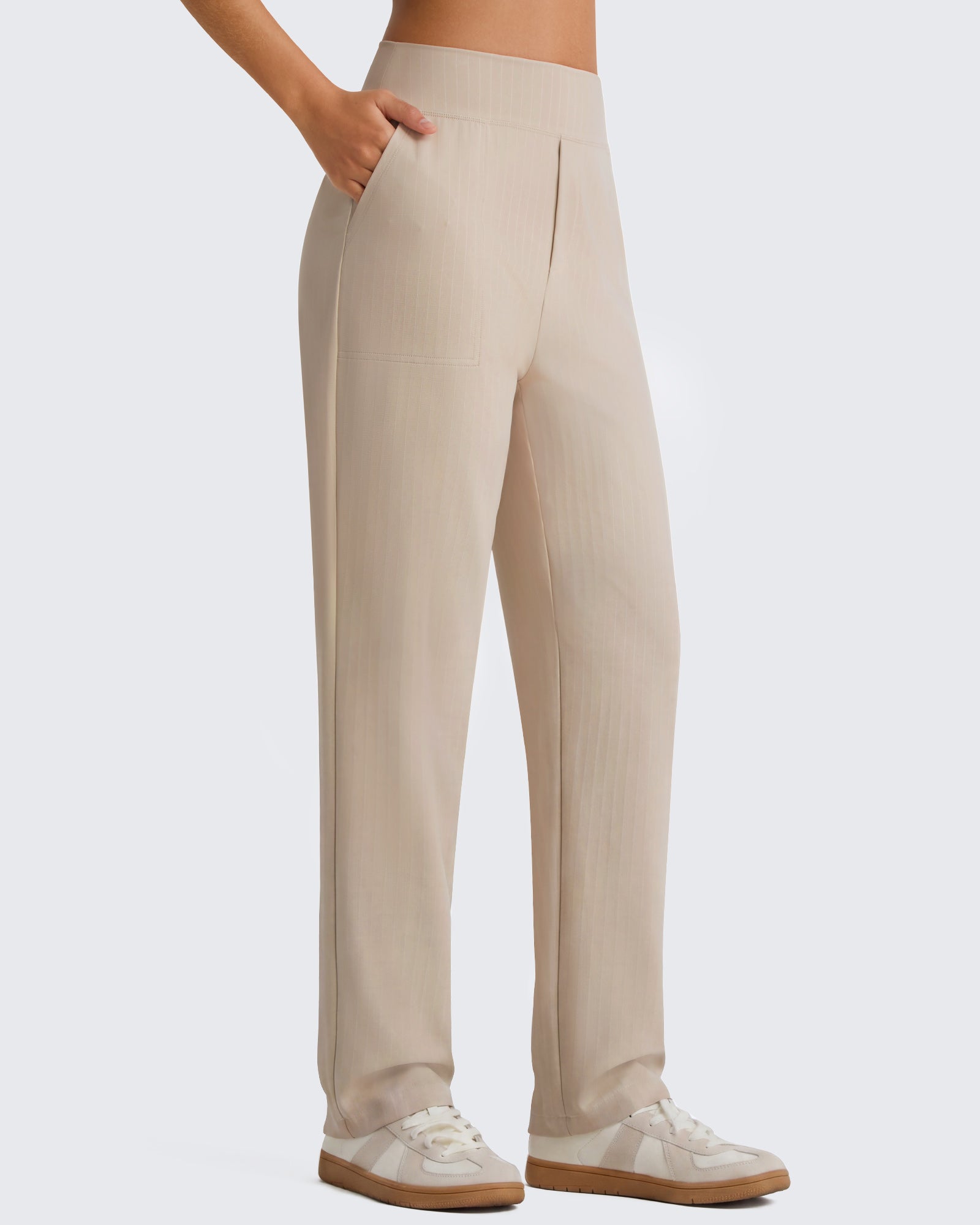 G4Free - G4Free ShiftReady Pinstripe Work Pants with Pockets Straight Leg -GF26D987LJA001A-S-GF26D987LJA001B-M-GF26D987LJA001C-L-GF26D987LJA001D-XL-GF26D987LJA001E-XXL