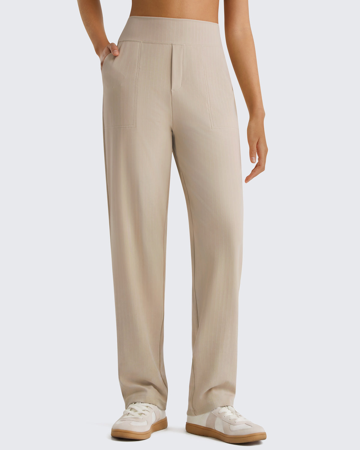 G4Free - G4Free ShiftReady Pinstripe Work Pants with Pockets Straight Leg -GF26D987LJA001A-S-GF26D987LJA001B-M-GF26D987LJA001C-L-GF26D987LJA001D-XL-GF26D987LJA001E-XXL