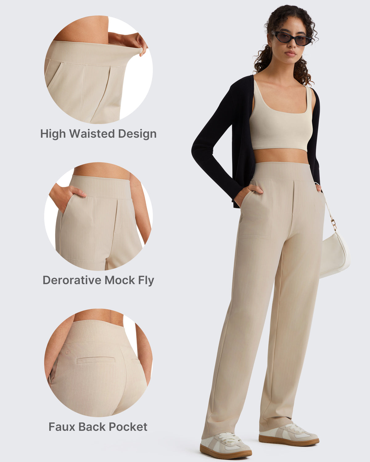 G4Free - G4Free ShiftReady Pinstripe Work Pants with Pockets Straight Leg -GF26D987LJA001A-S-GF26D987LJA001B-M-GF26D987LJA001C-L-GF26D987LJA001D-XL-GF26D987LJA001E-XXL
