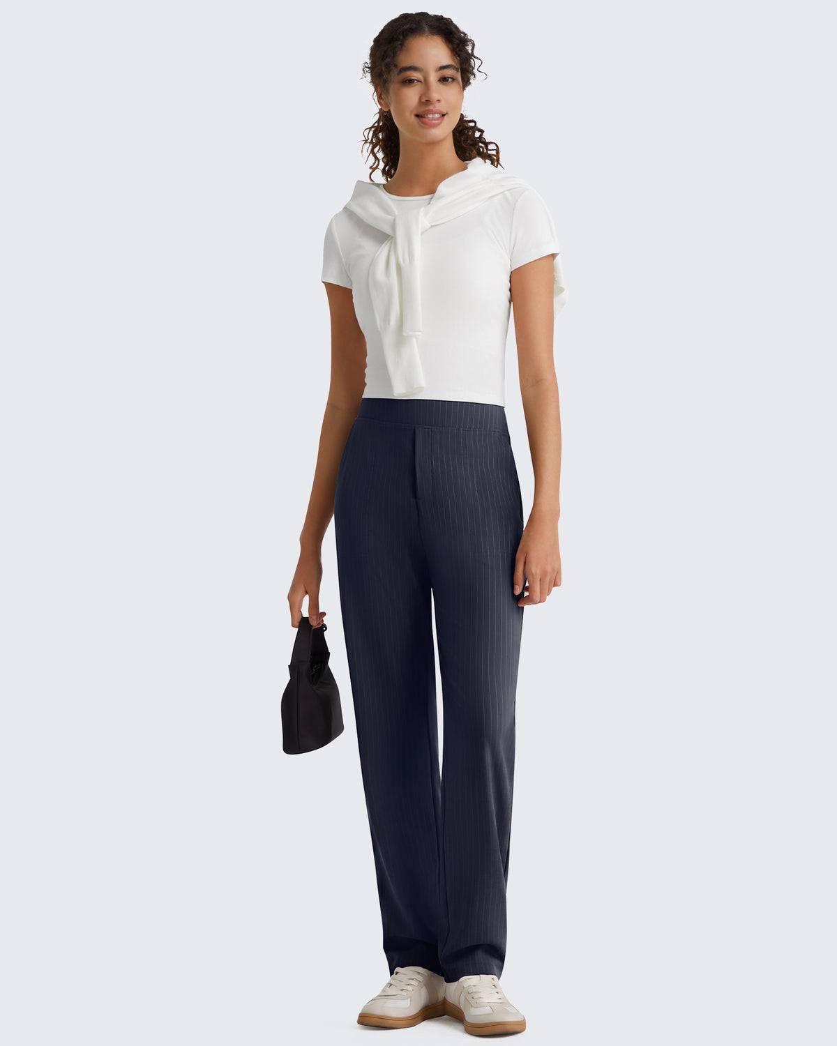 G4Free - G4Free ShiftReady Pinstripe Work Pants with Pockets Straight Leg -GF26D987LJA001A-S-GF26D987LJA001B-M-GF26D987LJA001C-L-GF26D987LJA001D-XL-GF26D987LJA001E-XXL