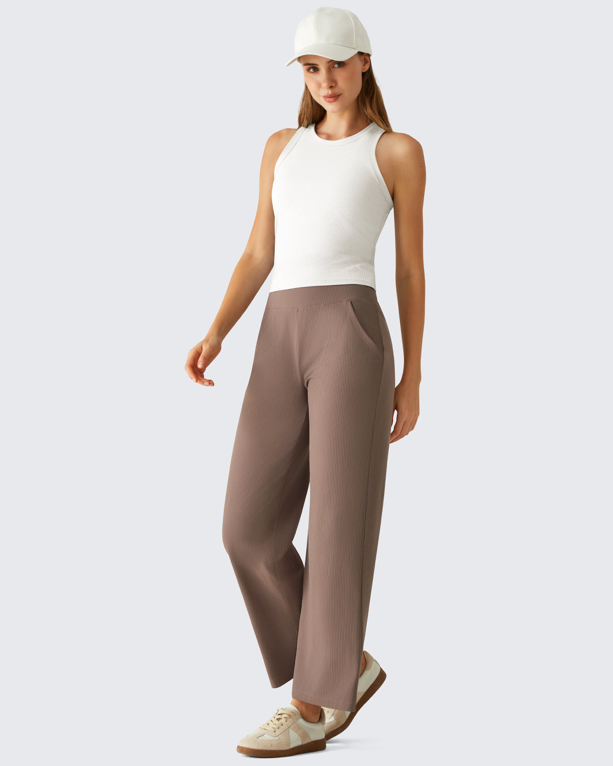 G4Free - G4Free Slim Fit Racerback Ribbed Tank -GF26L823A001F-XS-GF26L823A001A-S-GF26L823A001B-M-GF26L823A001C-L-GF26L823A001D-XL