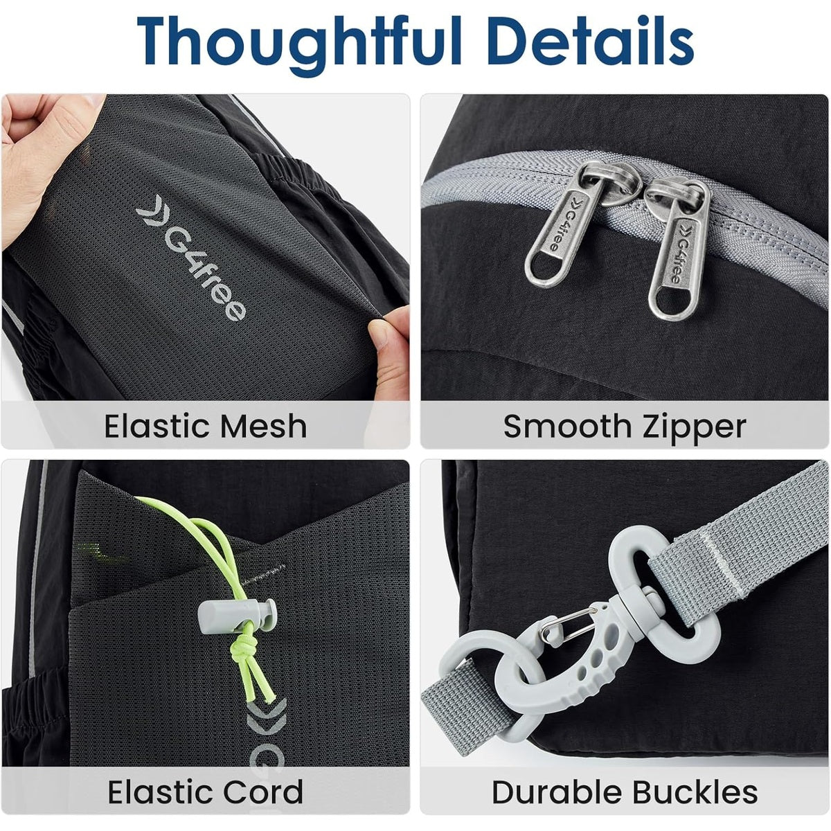 G4Free - G4Free Sling Bag Casual Chest Shoulder Handbag Crossbody Backpack -TN24B457B-TN24B457A