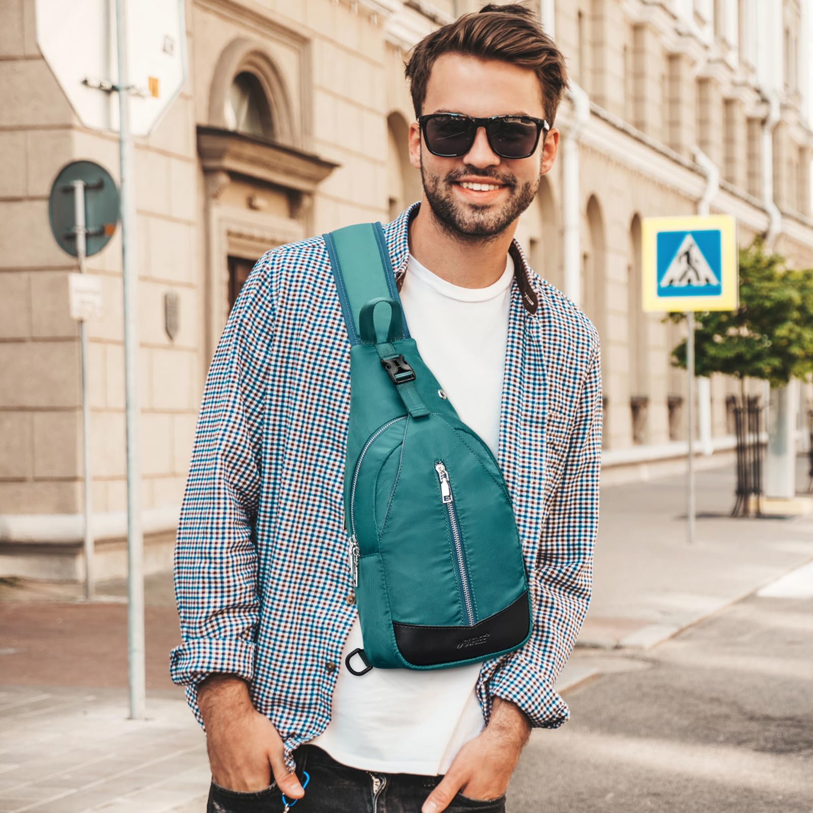 best rfid travel crossbody bag RFID Blocking Crossbody Sling Bag - For Men & Women