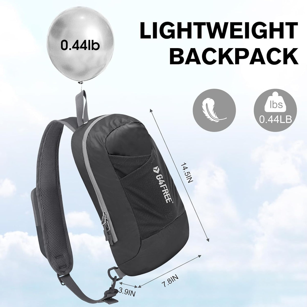 G4Free - G4Free Sling Bag RFID Blocking Lightweight Crossbody Backpack -TN23B245E-TN23B245C-TN23B245F-TN23B245G-TN23B245A
