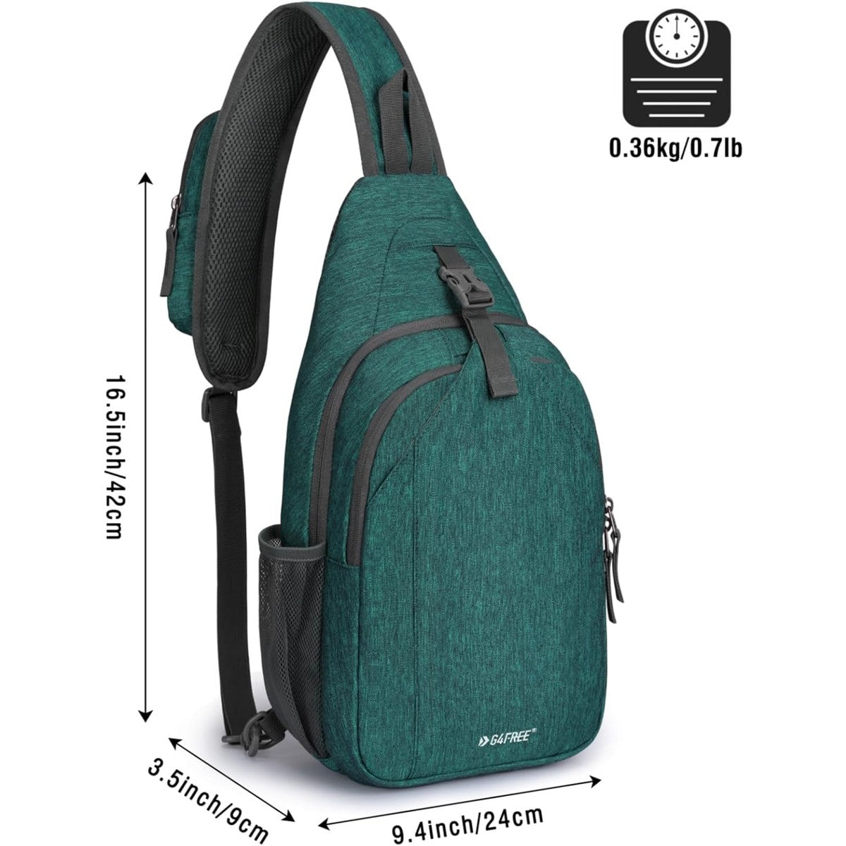 G4Free - G4Free Sling Bag RFID Blocking Sling Backpack Crossbody Chest Bag Daypack -D02V743H-D02V743C-D02V743Y-D02V743T-D02V743Q
