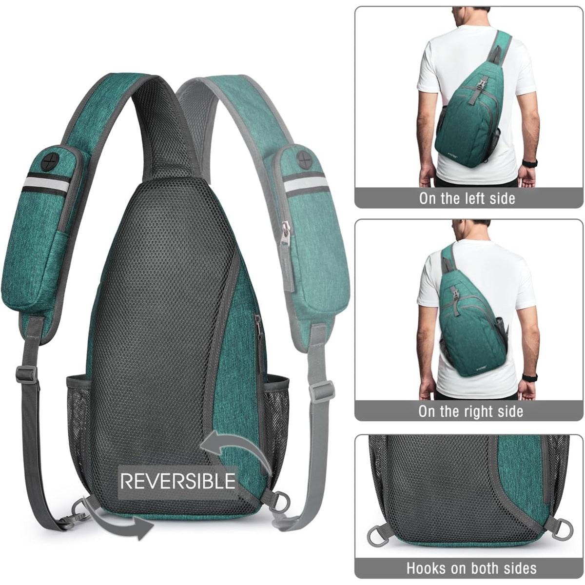 G4Free - G4Free Sling Bag RFID Blocking Sling Backpack Crossbody Chest Bag Daypack -D02V743H-D02V743C-D02V743Y-D02V743T-D02V743Q