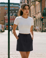 G4Free - G4Free Smoofit 16" Modal Soft A Line Sweat Skirt Elastic Drawstring with Pockets -GF26S966A001A-S-GF26S966A001B-M-GF26S966A001C-L-GF26S966A001D-XL-GF26S966A001F-XS