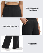 G4Free - G4Free Smoofit Modal Soft Sweatpants Ribbed Waist Side Slit with Pockets -GF26J1018A001A-S-GF26J1018A001B-M-GF26J1018A001C-L-GF26J1018A001D-XL-GF26J1018A001E-XXL