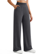 G4Free - G4Free Smoofit Modal Soft Sweatpants Ribbed Waist Side Slit with Pockets -GF26J1018A001A-S-GF26J1018A001B-M-GF26J1018A001C-L-GF26J1018A001D-XL-GF26J1018A001E-XXL