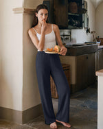 G4Free - G4Free Smoofit Modal Soft Sweatpants Ribbed Waist Side Slit with Pockets -GF26J1018A001A-S-GF26J1018A001B-M-GF26J1018A001C-L-GF26J1018A001D-XL-GF26J1018A001E-XXL