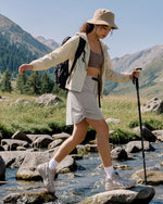 G4Free - G4Free Strowen 18" Hiking Cargo Skirt Elastic Waist 2 Pockets Quick Dry -GF26S953A001A-S-GF26S953A001B-M-GF26S953A001C-L-GF26S953A001D-XL-GF26S953A001F-XS