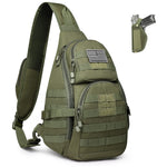 G4Free - G4Free Tactical EDC Military Rover Sling Bag Pack with Pistol Holster -D02V760D-D02V760A-D02V760C