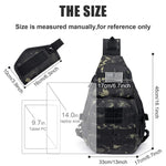G4Free - G4Free Tactical EDC Sling Backpack, Military Rover Shoulder Sling Bag Pack with Pistol Holster for Concealed Carry -D02V760D-D02V760A-D02V760C