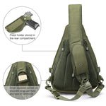G4Free - G4Free Tactical EDC Sling Backpack, Military Rover Shoulder Sling Bag Pack with Pistol Holster for Concealed Carry -D02V760D-D02V760A-D02V760C