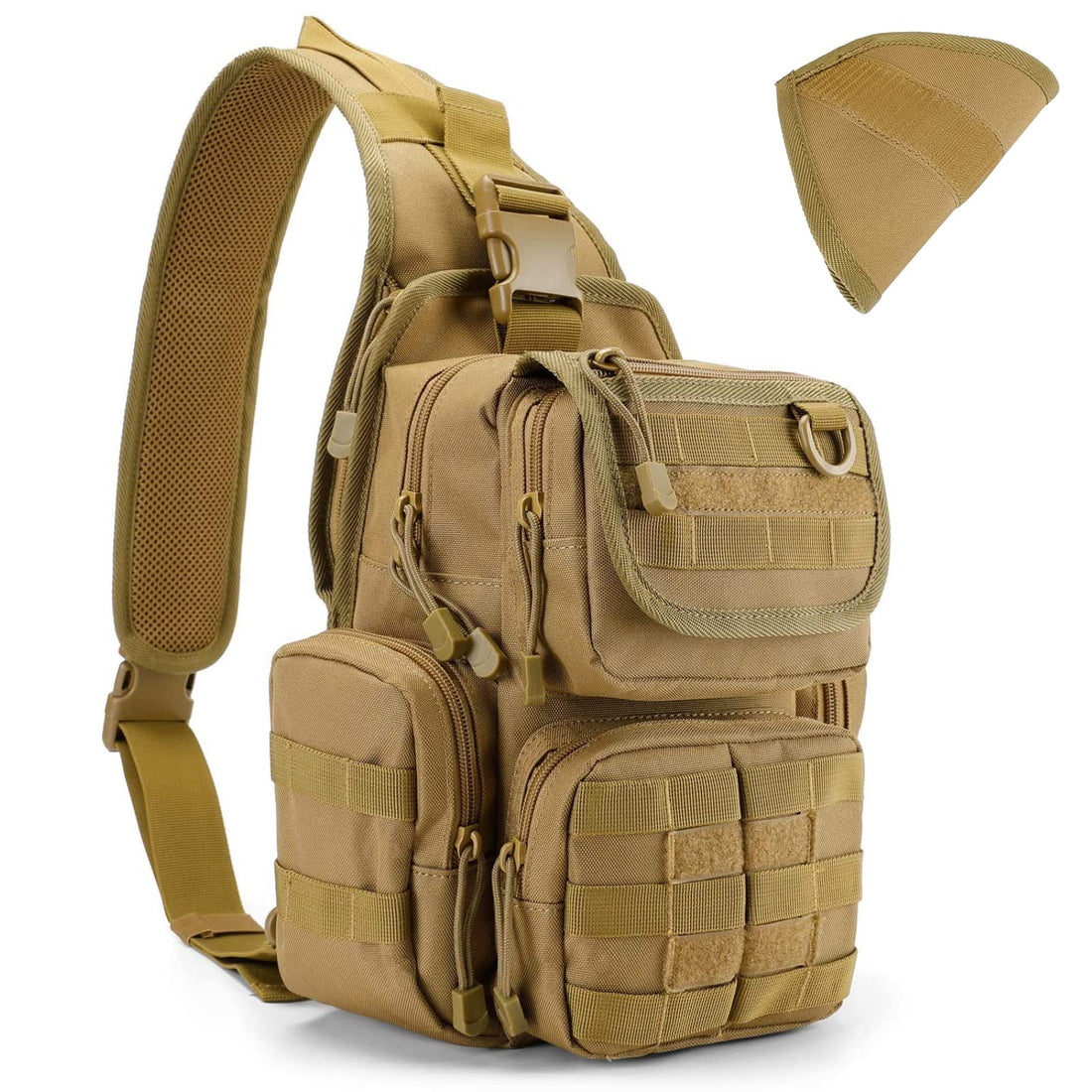 G4Free - G4Free Tactical EDC Sling Bag Pack with Pistol Holster -D02V666B-D02V666A