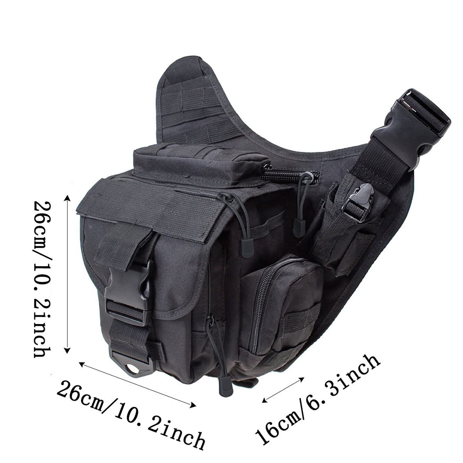 G4Free - G4Free Tactical Messenger Fishing Tackle Side Bag -D04V163A-D04V163D