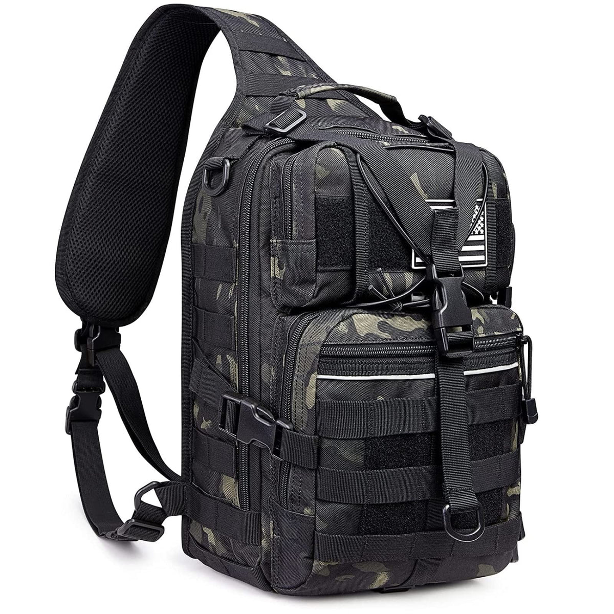 G4Free - G4Free Tactical Sling Backpack Big Molle EDC Assault Range Bag Pack Military Style for Concealed Carry -D02V676A-D02V676C