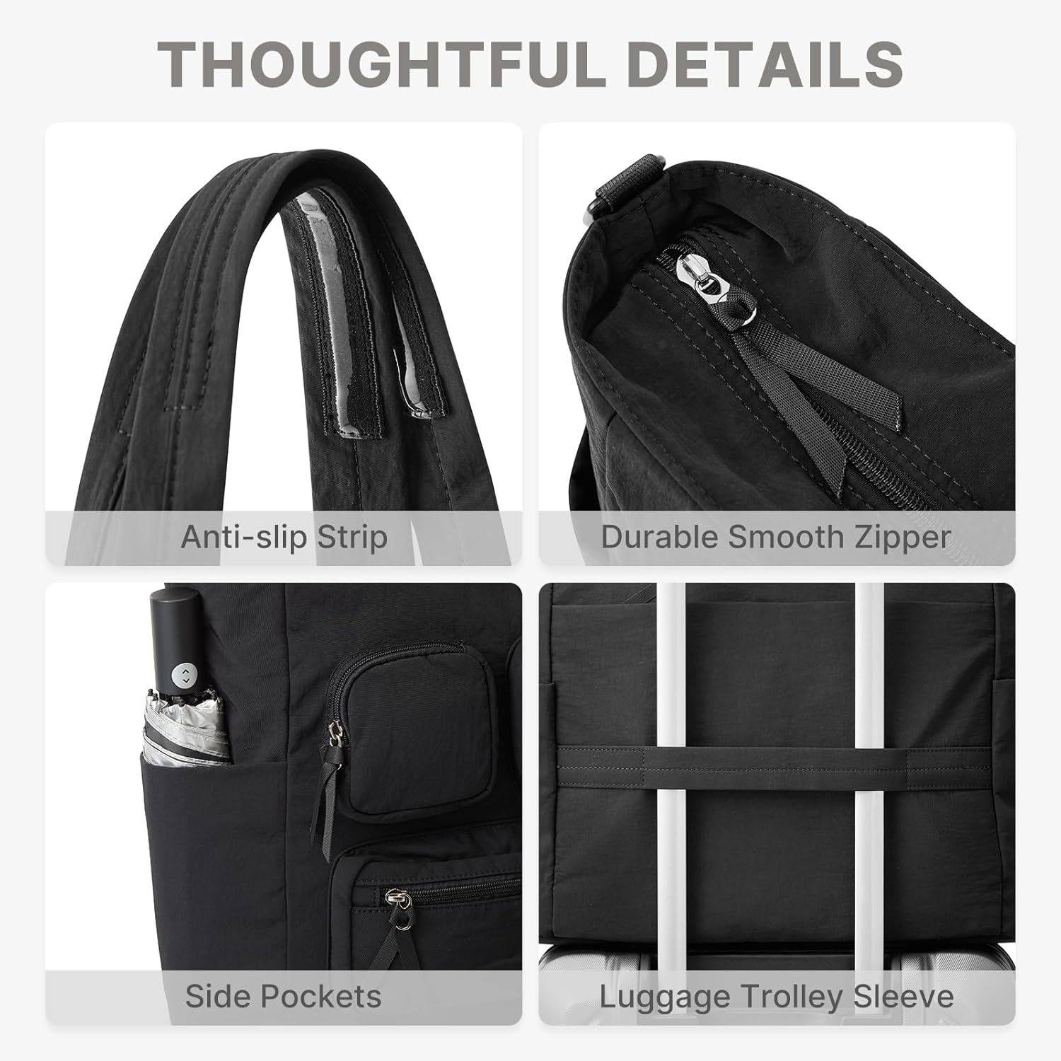G4Free - G4Free Tote Bag, Lightweight Work Bag with 15" Laptop Pocket -TN25B533C-TN25B533A-TN25B533B