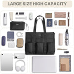 G4Free - G4Free Tote Bag, Multi-Compartment Large Capacity with Zipper Top Handle -TN24B476B-TN24B476A-TN24B476C