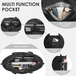 G4Free - G4Free Tote Bag,Puffer Work Bags with Zipper Compartments, Expandable Handbag -TN25B522B-TN25B522C-TN25B522A