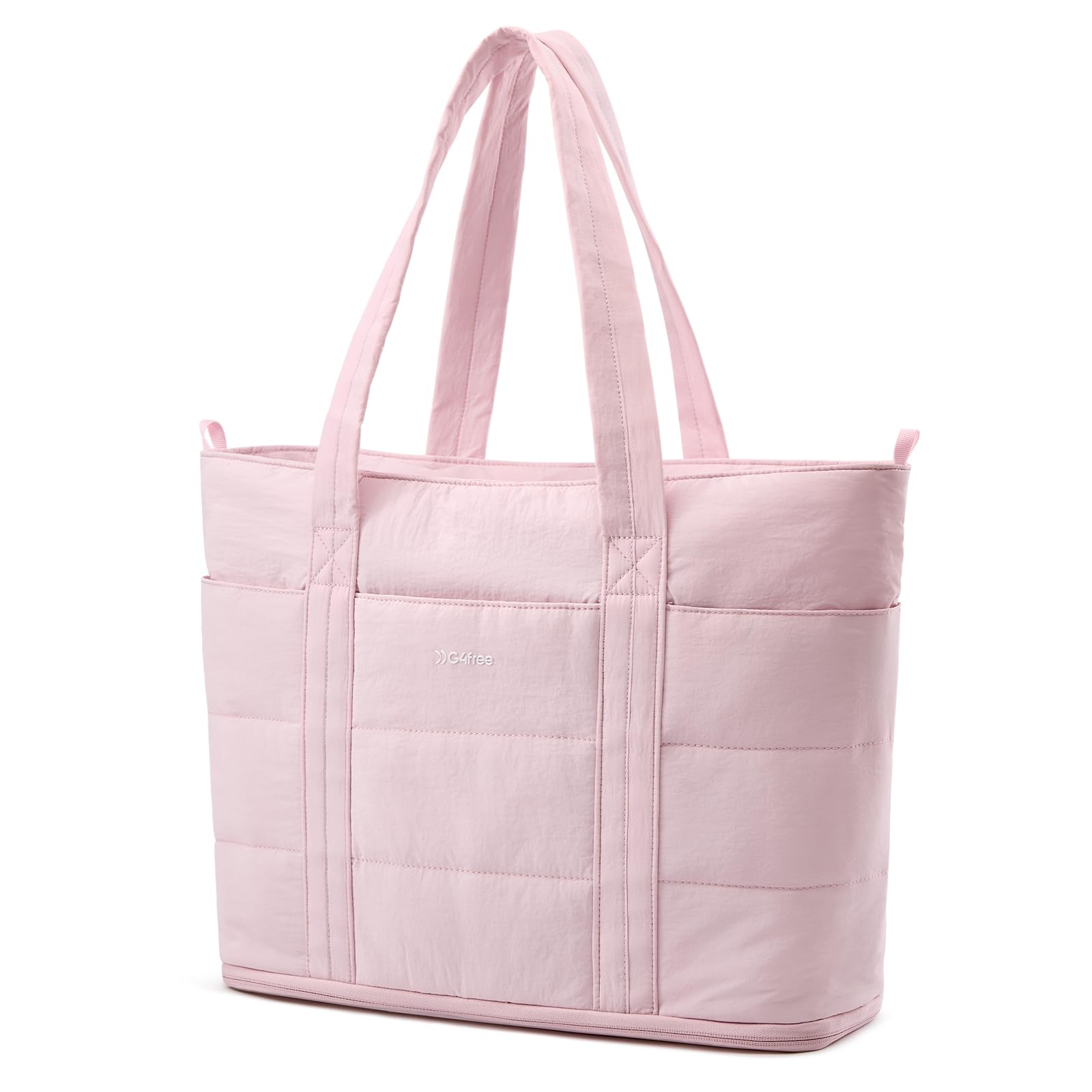 G4Free - G4Free Tote Bag,Puffer Work Bags with Zipper Compartments, Expandable Handbag -TN25B522B-TN25B522C-TN25B522A