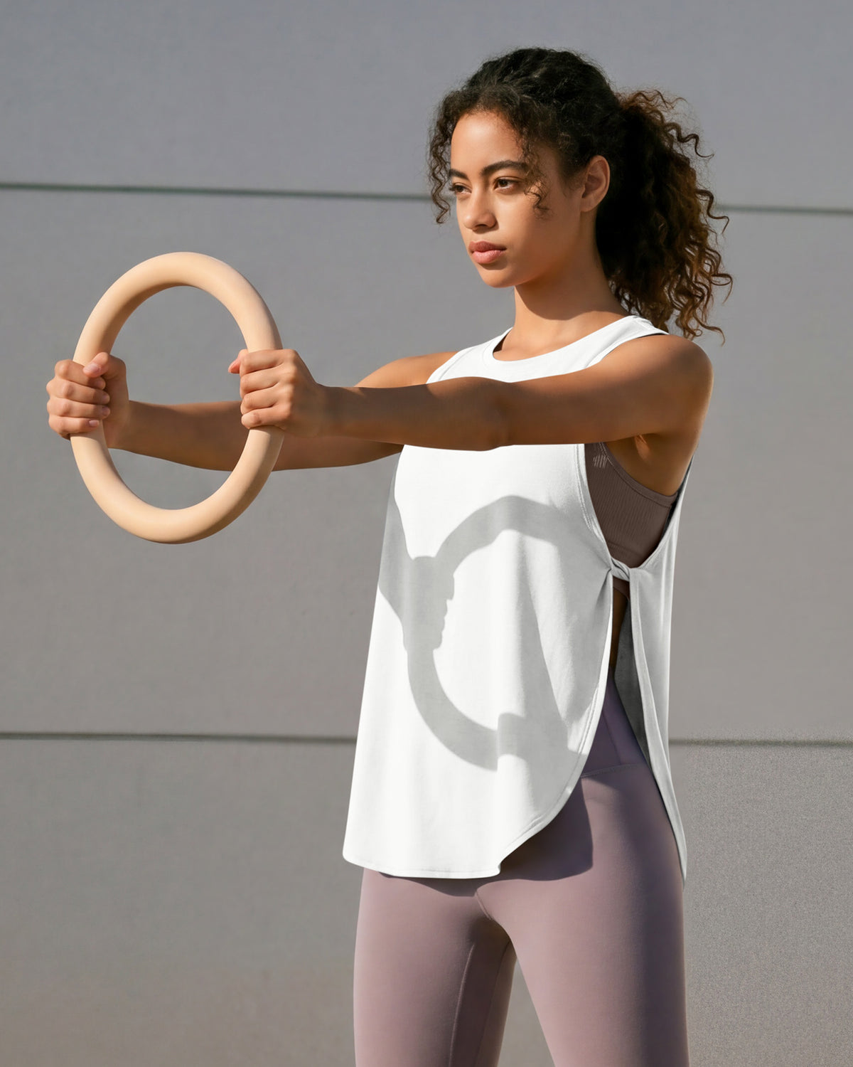 G4Free - G4Free UPF 50+ High Neck Loose Fit Side Slit Muscle Tank -GF26L990A001A-S-GF26L990A001B-M-GF26L990A001C-L-GF26L990A001D-XL-GF26L990A001E-XXL