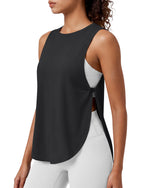 G4Free - G4Free UPF 50+ High Neck Loose Fit Side Slit Muscle Tank -GF26L990A001A-S-GF26L990A001B-M-GF26L990A001C-L-GF26L990A001D-XL-GF26L990A001E-XXL