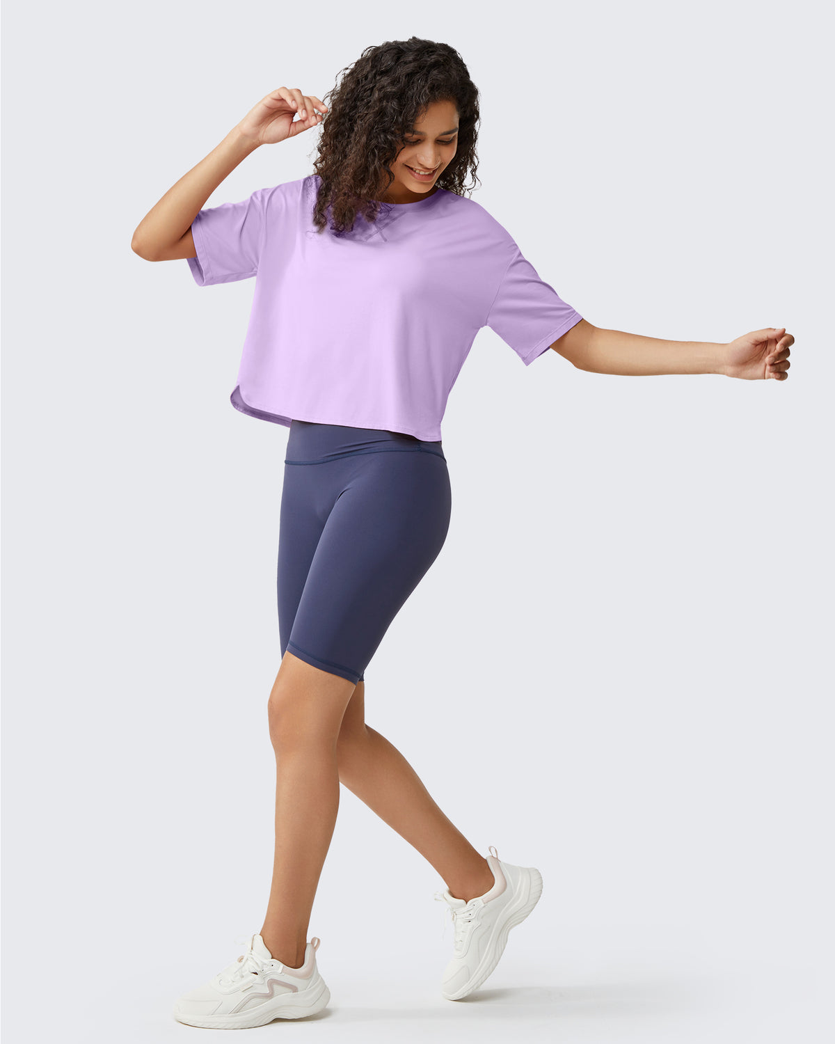 G4Free - G4Free UPF 50+ Quick Dry Boxy Crop Tee -GF25K466AA-S-GF25K466AB-M-GF25K466AC-L-GF25K466AD-XL-GF25K466AE-XXL