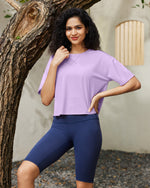 G4Free - G4Free UPF 50+ Quick Dry Boxy Crop Tee -GF25K466AA-S-GF25K466AB-M-GF25K466AC-L-GF25K466AD-XL-GF25K466AE-XXL