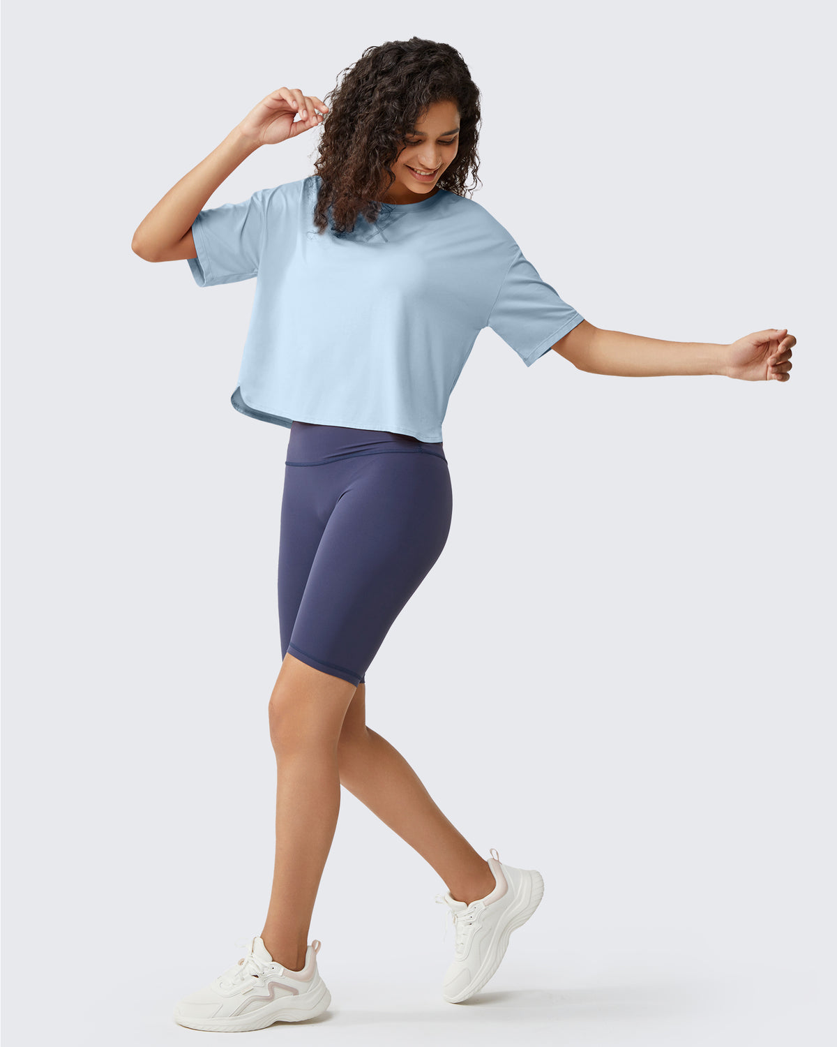 G4Free - G4Free UPF 50+ Quick Dry Boxy Crop Tee -GF25K466AA-S-GF25K466AB-M-GF25K466AC-L-GF25K466AD-XL-GF25K466AE-XXL