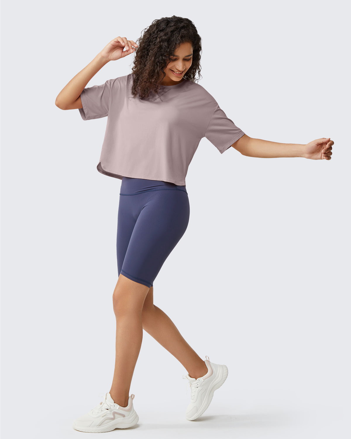 G4Free - G4Free UPF 50+ Quick Dry Boxy Crop Tee -GF25K466AA-S-GF25K466AB-M-GF25K466AC-L-GF25K466AD-XL-GF25K466AE-XXL