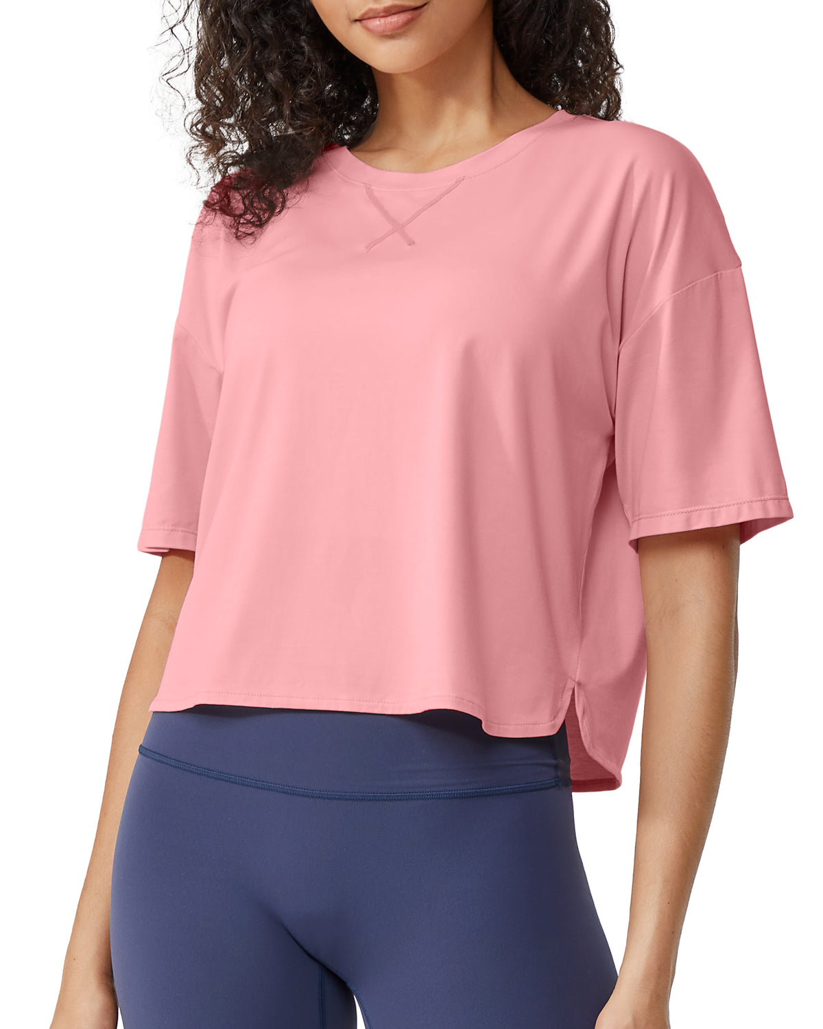 G4Free - G4Free UPF 50+ Quick Dry Boxy Crop Tee -GF25K466AA-S-GF25K466AB-M-GF25K466AC-L-GF25K466AD-XL-GF25K466AE-XXL