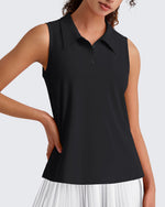 G4Free - G4Free UPF 50+ Sleeveless Golf Polo with Side Slit – Quick Dry -GF26L973A001A-S-GF26L973A001B-M-GF26L973A001C-L-GF26L973A001D-XL-GF26L973A001E-XXL
