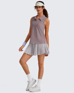 G4Free - G4Free UPF 50+ Sleeveless Golf Polo with Side Slit – Quick Dry -GF26L973A001A-S-GF26L973A001B-M-GF26L973A001C-L-GF26L973A001D-XL-GF26L973A001E-XXL