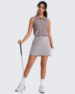 G4Free - G4Free UPF 50+ Sleeveless Golf Polo with Side Slit – Quick Dry -GF26L973A001A-S-GF26L973A001B-M-GF26L973A001C-L-GF26L973A001D-XL-GF26L973A001E-XXL