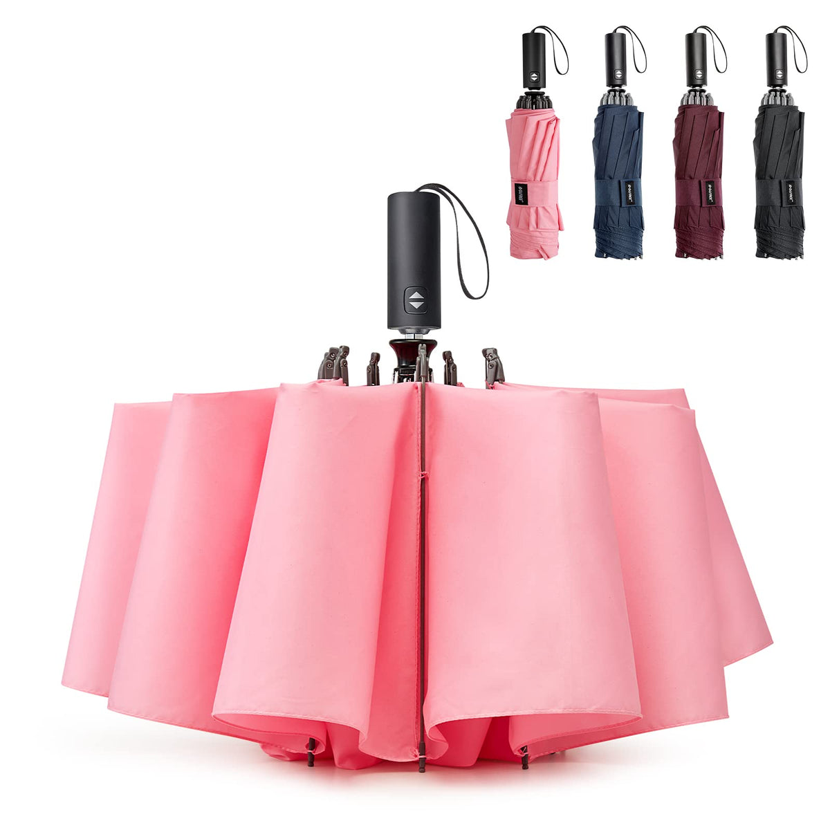 G4Free - G4Free UPF 50+ UV Protection 54 Inch Large Reverse Travel Umbrella -NT22A170D