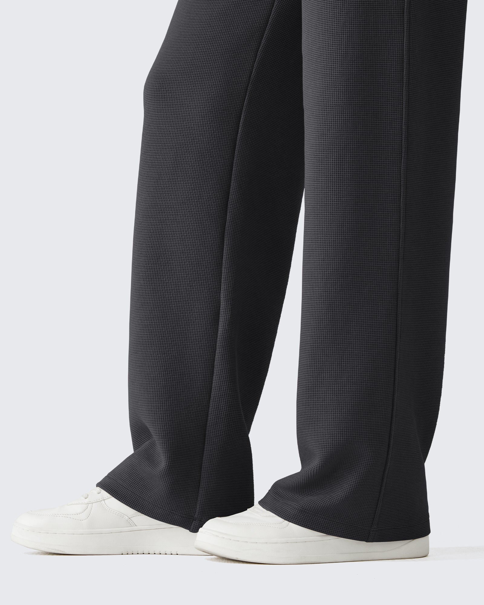 G4Free - G4Free Waffle Wide Leg Pull On Dress Pants High Waisted Stretchy -GF26J871A001A-S-GF26J871A001B-M-GF26J871A001C-L-GF26J871A001D-XL-GF26J871A001E-XXL