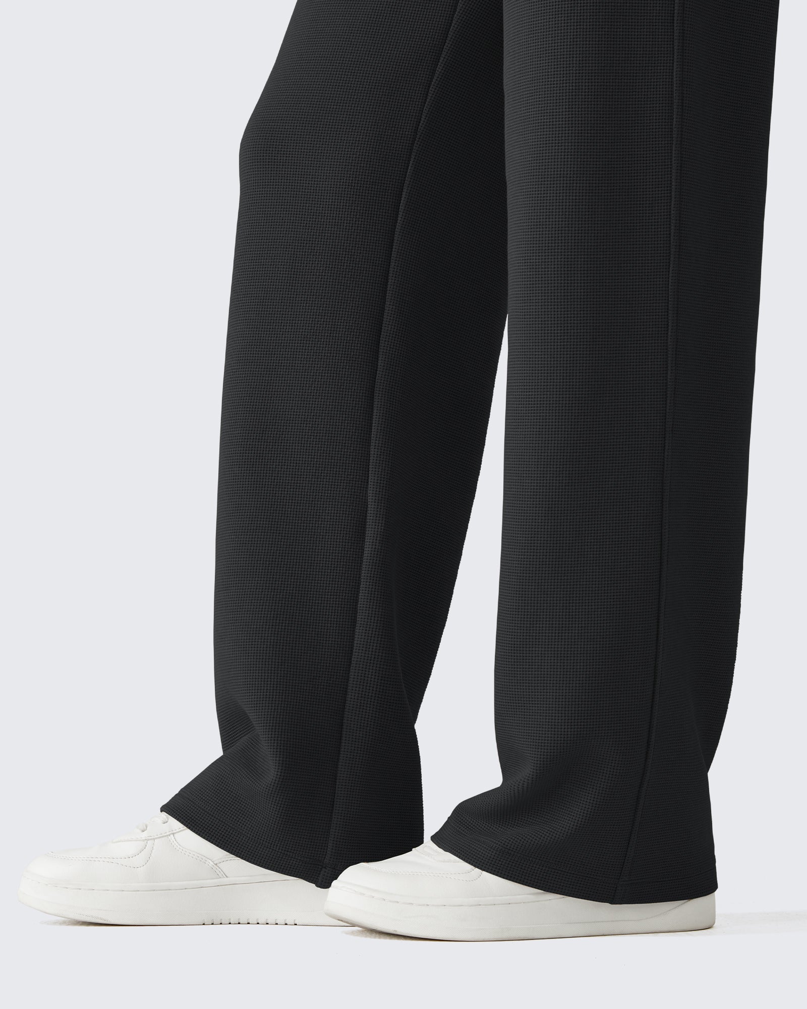 G4Free - G4Free Waffle Wide Leg Pull On Dress Pants High Waisted Stretchy -GF26J871A001A-S-GF26J871A001B-M-GF26J871A001C-L-GF26J871A001D-XL-GF26J871A001E-XXL