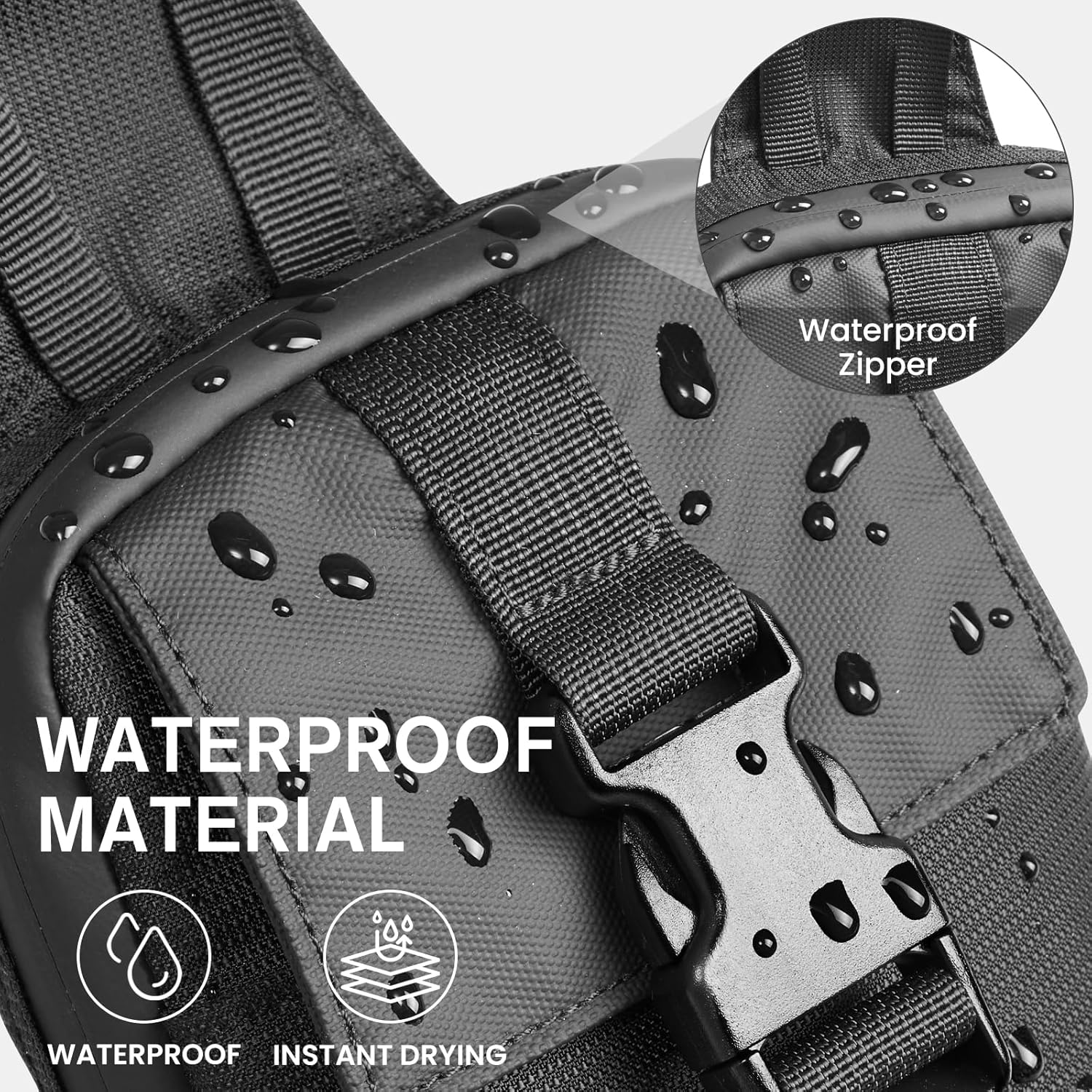 G4Free - G4Free Waterproof Mini Crossbody Sling Bag, Small Chest Fanny Pack, Lightweight Travel Sports Purse -TN25B509A-TN25B509B