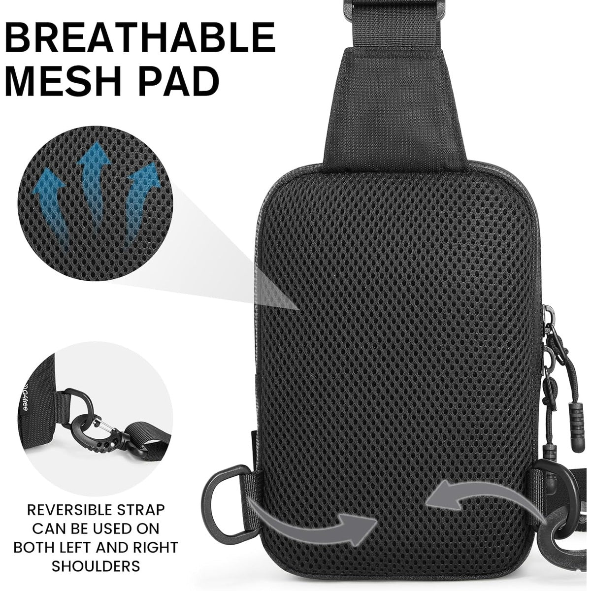 G4Free - G4Free Waterproof Mini Crossbody Sling Bag, Small Chest Fanny Pack, Lightweight Travel Sports Purse -TN25B509A-TN25B509B