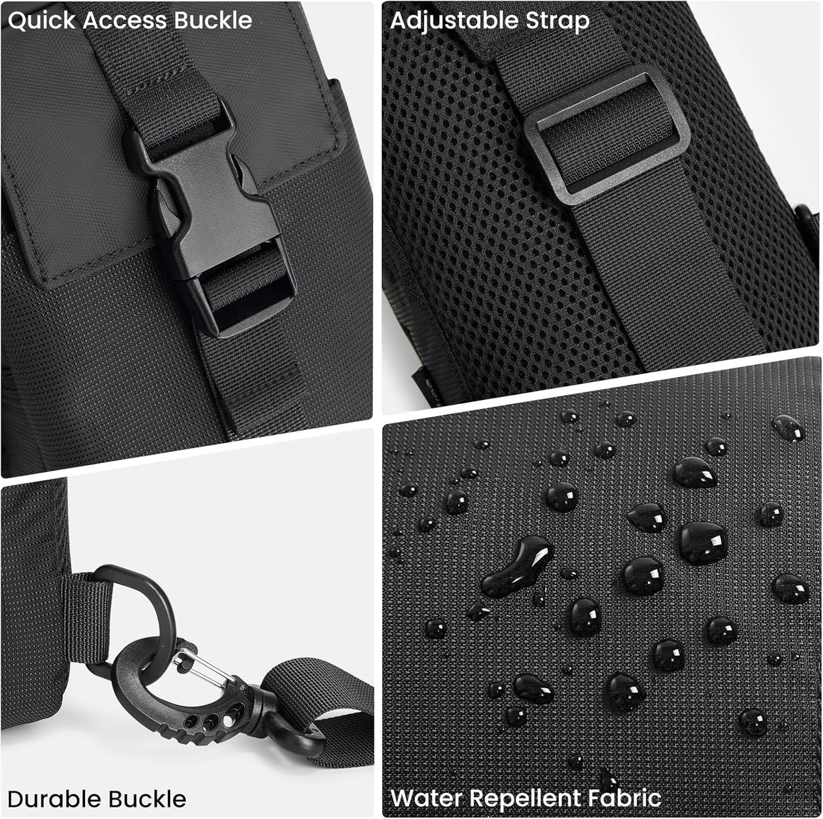 G4Free - G4Free Waterproof Mini Crossbody Sling Bag, Small Chest Fanny Pack, Lightweight Travel Sports Purse -TN25B509A-TN25B509B