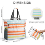 G4Free - G4Free Waterproof Sandproof Beach Tote Bag for Women Large Capacity Foldable -TN25B553C-TN25B553I