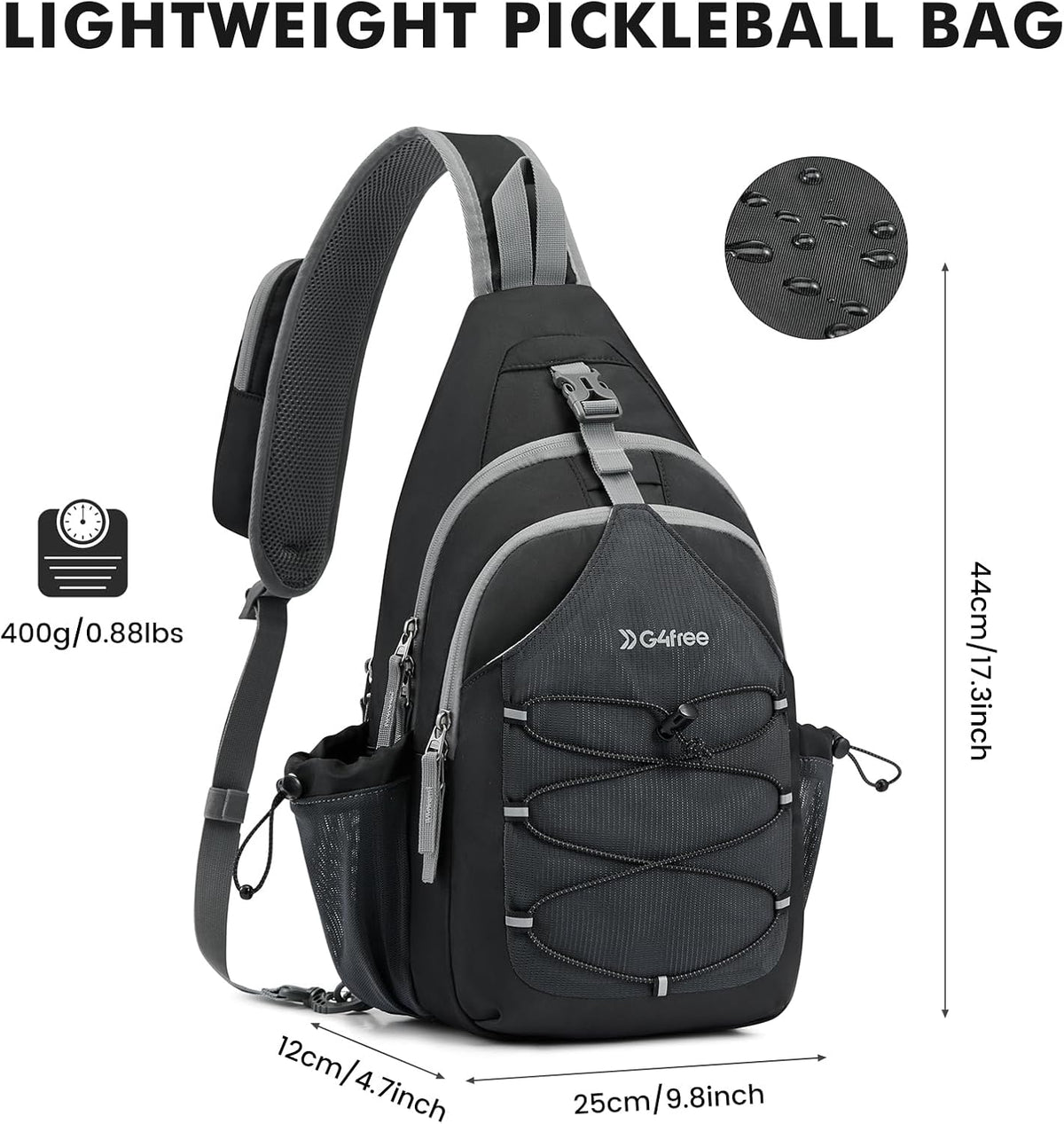 G4Free - G4Free Women Pickleball Sports Sling Bag -TN24B365A-TN24B365B-TN24B365C