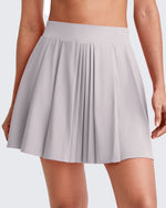 G4Free - High-Rise Pleated A Line Athletic Skorts -GF25H413DA-S-GF25H413DB-M-GF25H413DC-L-GF25H413DD-XL-GF25H413DE-XXL