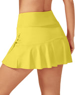 G4Free - High-Waist Pleated Casual Skorts 15'' -GF23H114AF-XS-GF23H114AA-S-GF23H114AB-M-GF23H114AC-L-GF23H114AD-XL