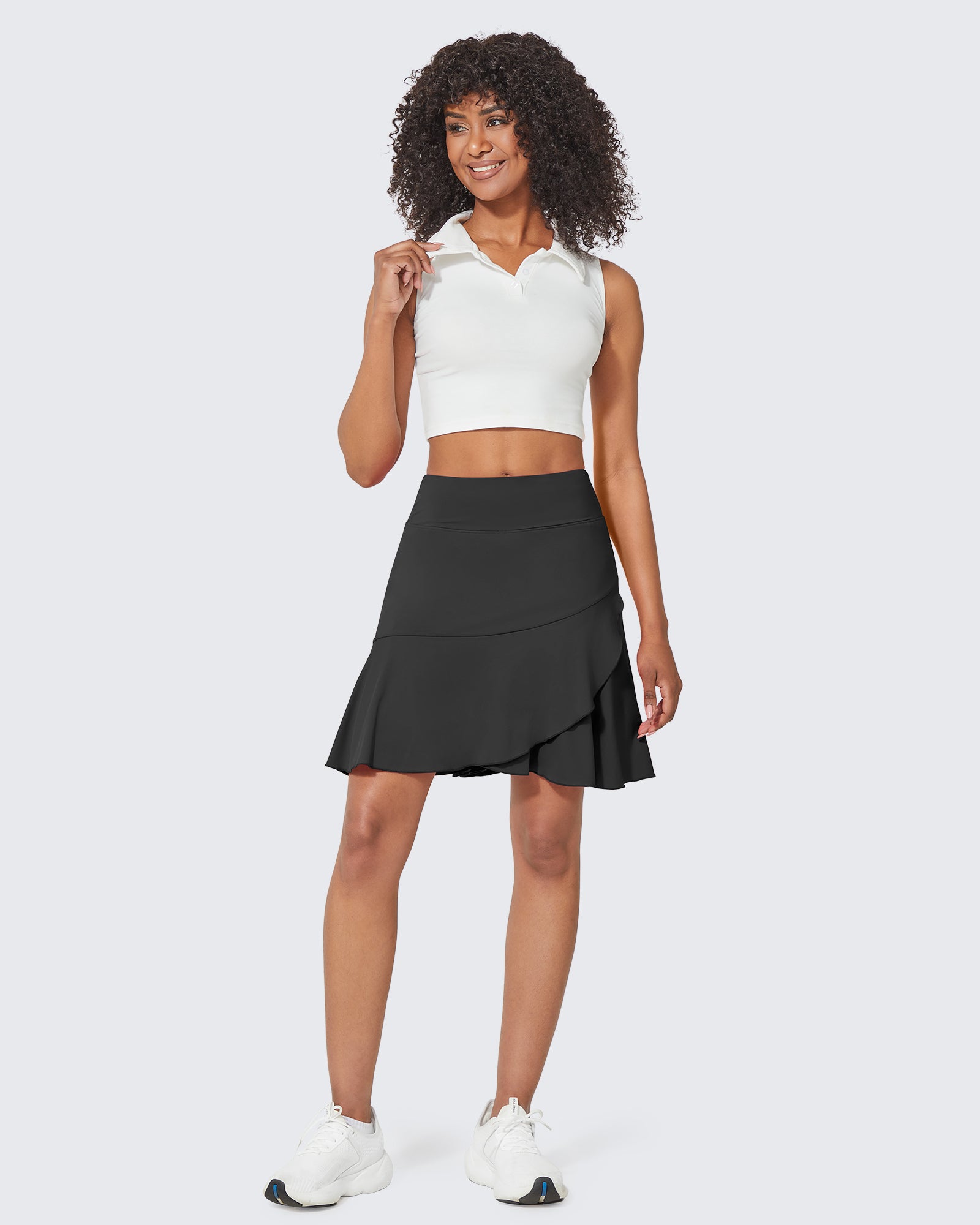 G4Free - High-Waist Pleated Casual Skorts 20'' -GF24H211AA-S-GF24H211AB-M-GF24H211AC-L-GF24H211AD-XL-GF24H211AE-XXL