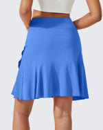 G4Free - High-Waist Pleated Casual Skorts 20'' -GF24H211BA-S