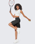 G4Free - High-Waist Pleated Casual Skorts 20'' -GF24H211BA-S-GF24H211BB-M-GF24H211BC-L-GF24H211BD-XL-GF24H211BE-XXL