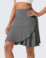 G4Free - High-Waist Pleated Casual Skorts 20'' -GF24H211CA-S