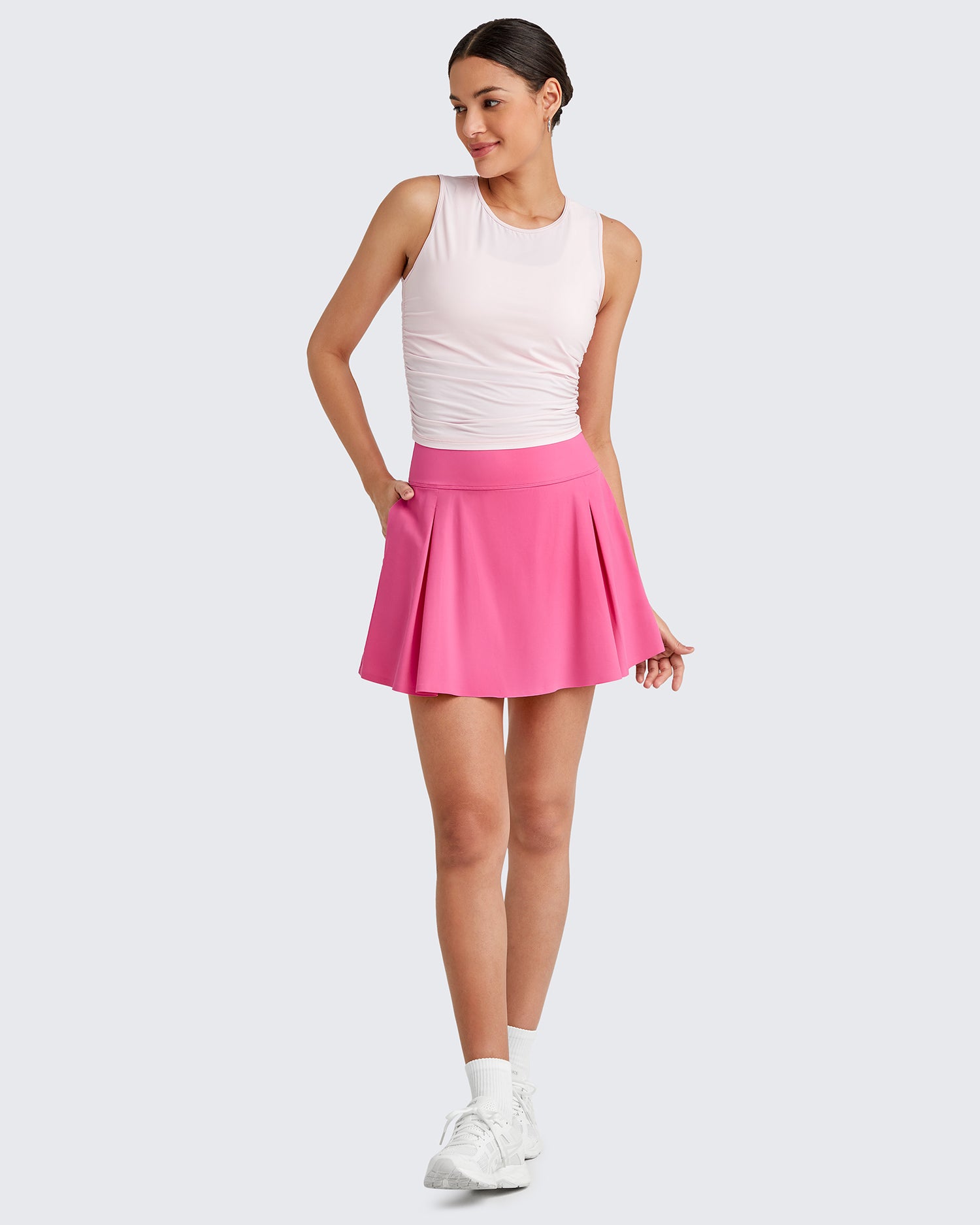 G4Free - High Waisted Athletic Golf Skorts -GF25H356AA-S-GF25H356AB-M-GF25H356AC-L-GF25H356AD-XL-GF25H356AE-XXL